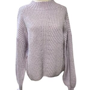 So Goods For Life Sweater Ribbed Chunky Light Purple XXL NEW